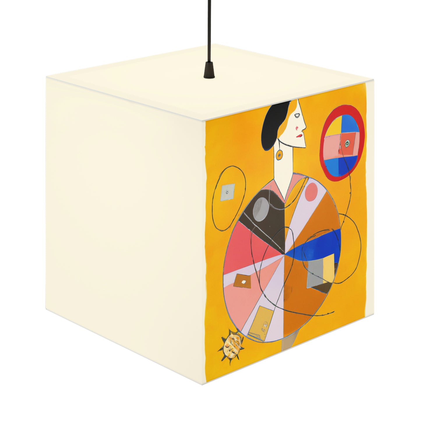 threatened by a natural disaster

"A Town Under Siege: The Difficult Choices of a Young Hero". - The Alien Light Cube Lamp