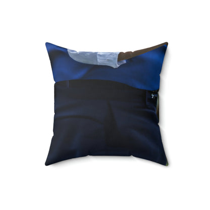 "Gathering Spirits in the Meadow" - The Alien Square Pillow