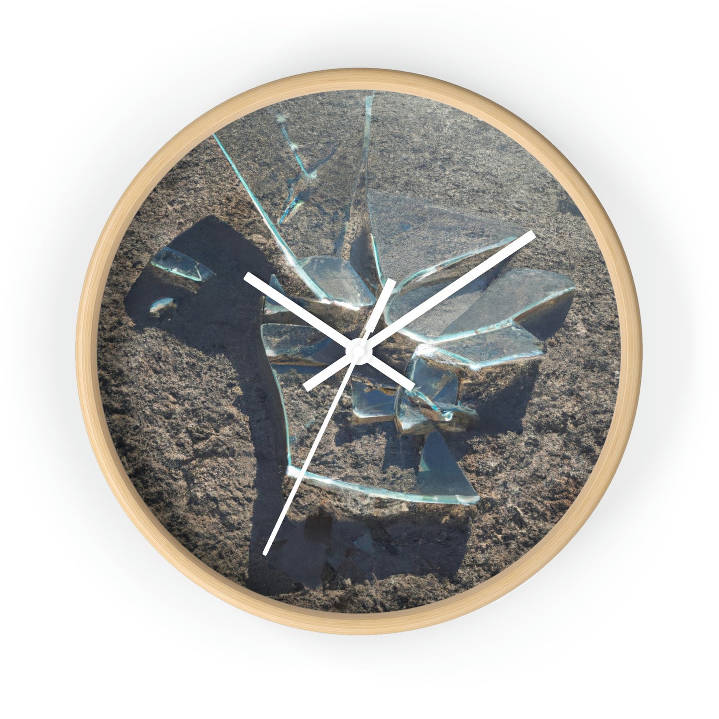 "Glimmer of Broken Glass" - The Alien Wall Clock