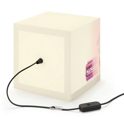 "Ein Schleier des Geheimnisses: Die verlorene Stadt im Nebel." - Die Alien Light Cube Lampe