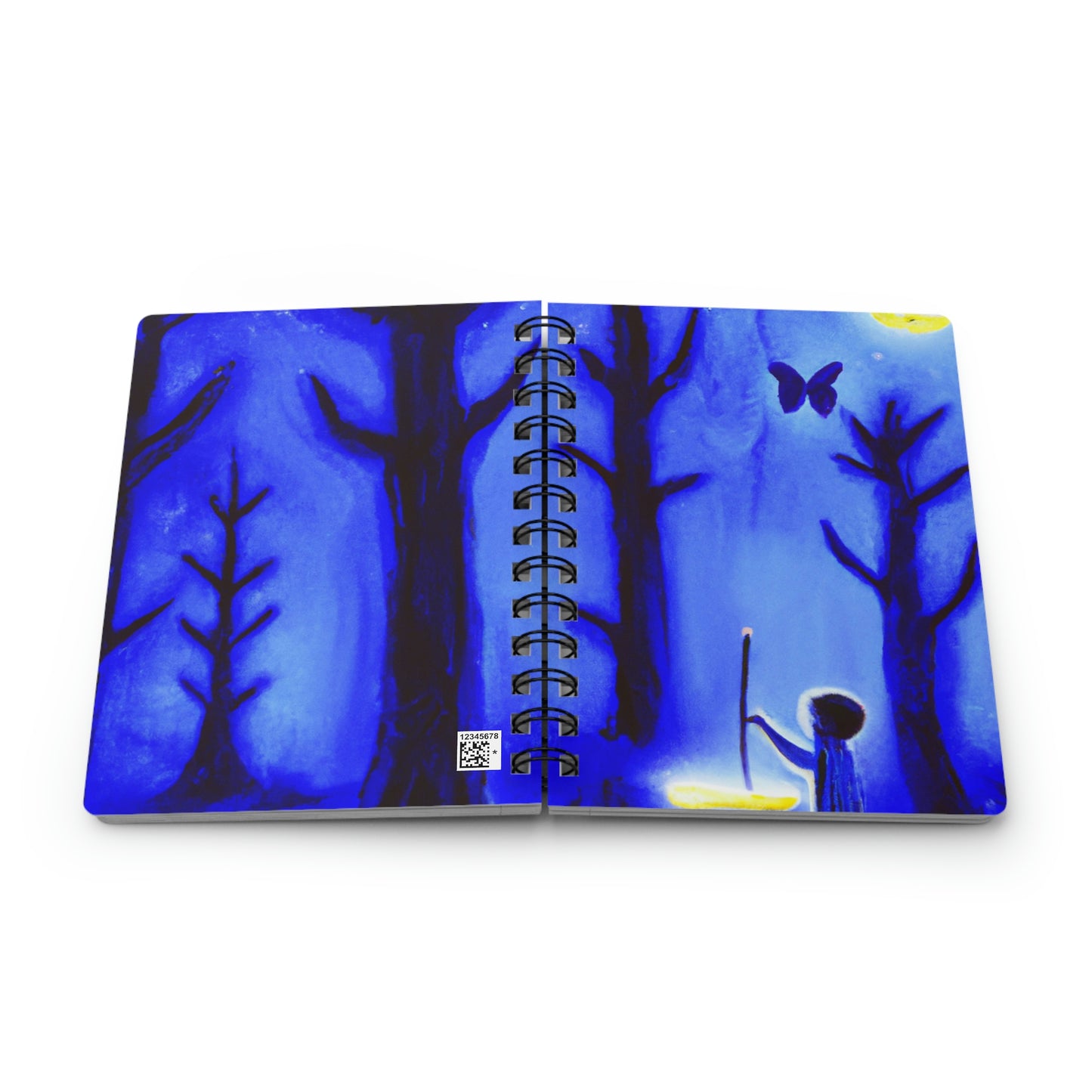 "Un viaje por el bosque iluminado por la luna" - The Alien Cuaderno encuadernado en espiral