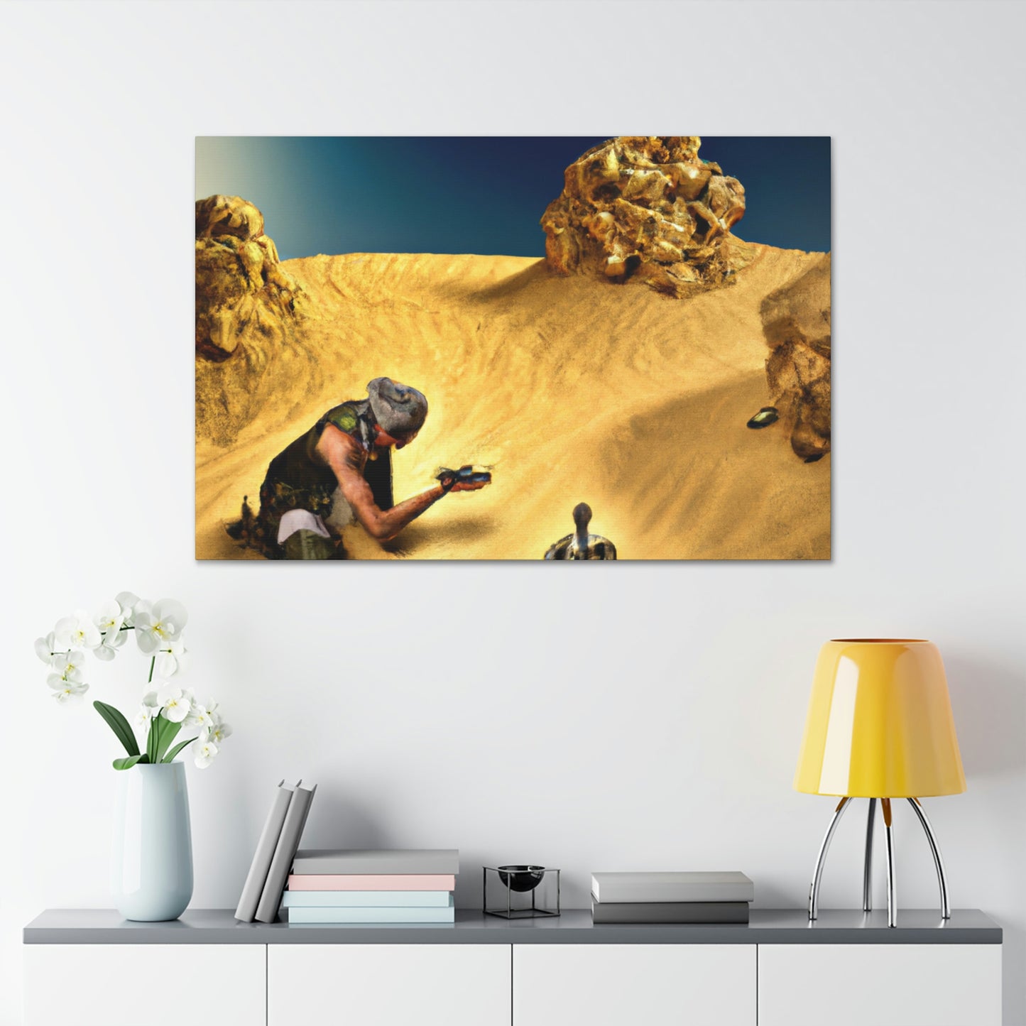 "Treasure Hunt in the Desert" - The Alien Canva