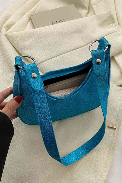 Bolso bandolera pequeño con purpurina