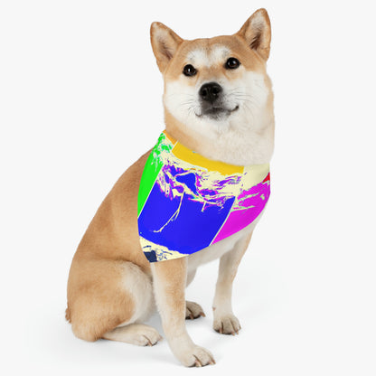 "Kites Aflatter in the Vibrant Sky" - Das Alien Pet Bandana Halsband