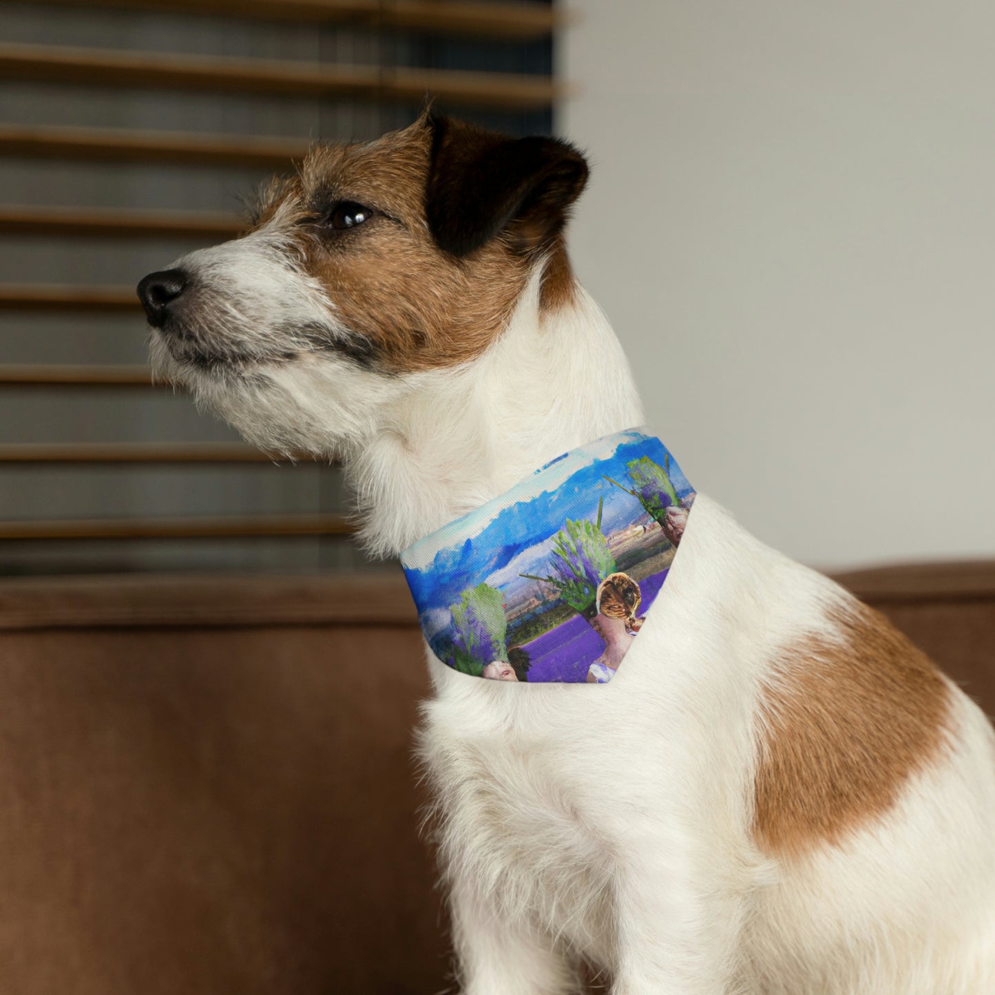 "Lavender Family Reunion: A Blooming Celebration" - The Alien Pet Bandana Collar