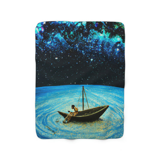 "A Voyage of Starlight". - The Alien Sherpa Fleece Blanket