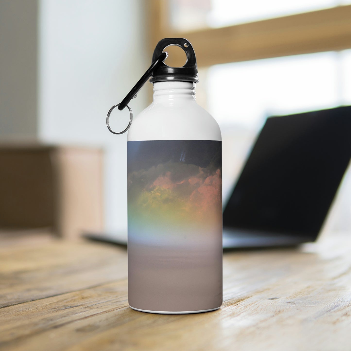 "A Painted Reflection of Solitude" - The Alien Stainless Steel Water Bottle