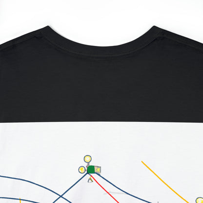 "Exploring the Dynamic Topology: Artful Visualization of a Network Structure." - The Alien T-shirt