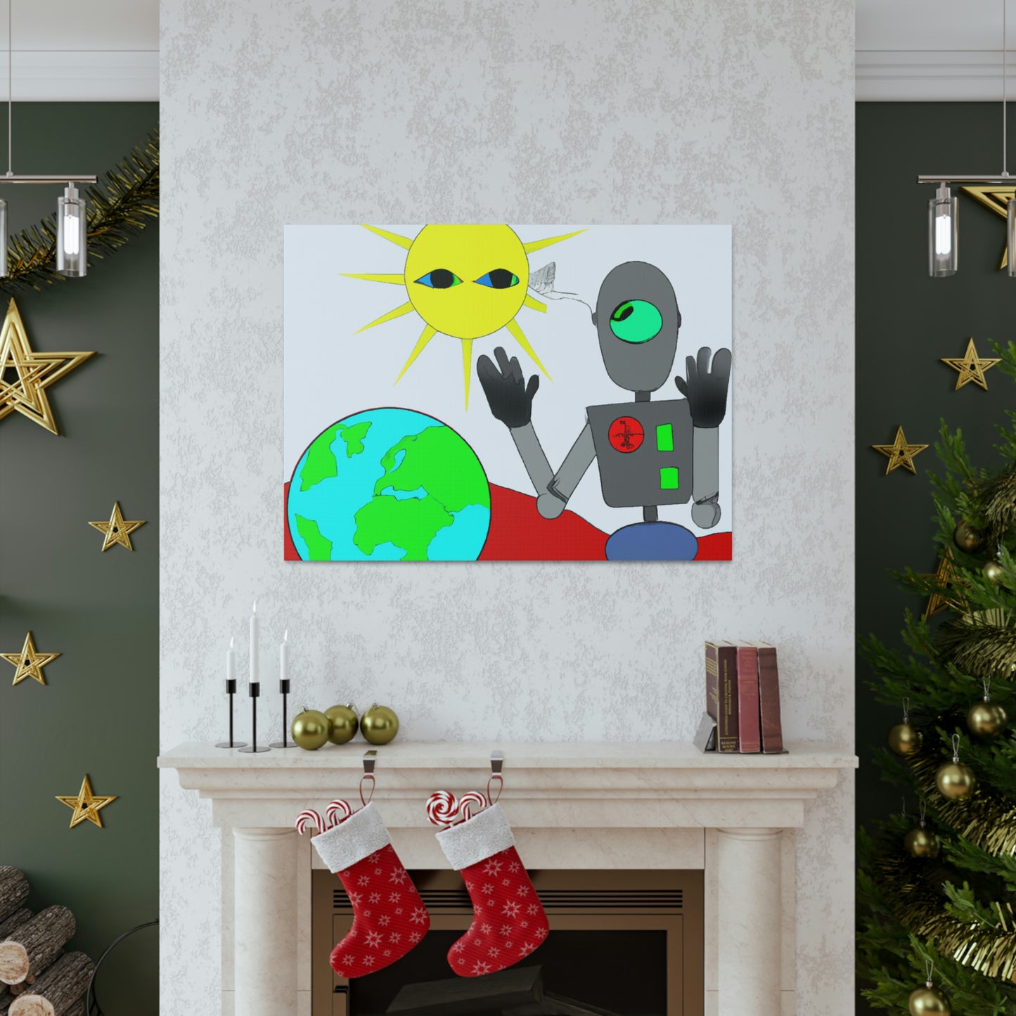 "Robot Defender: The Alien Invasion of Earth" - The Alien Canva