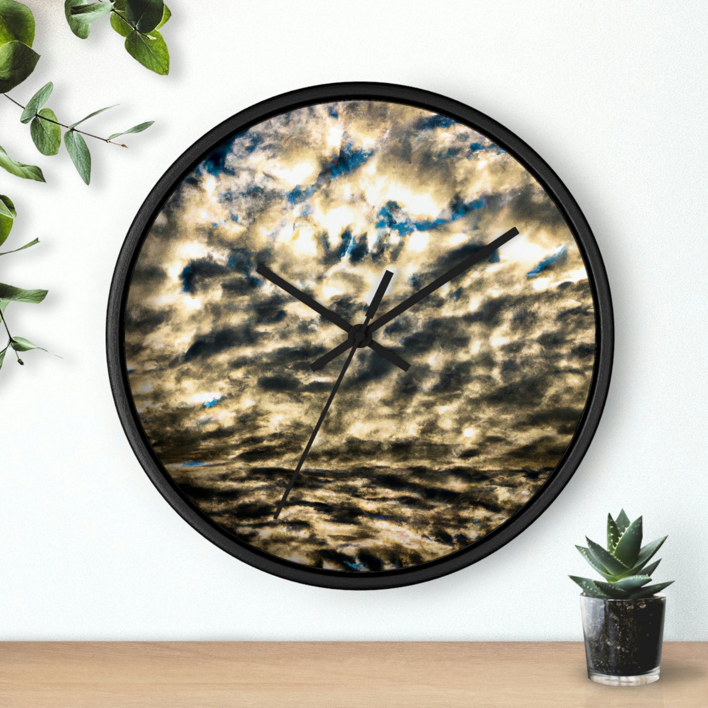 "Un reflejo de Celestial Mirage". - El reloj de pared alienígena