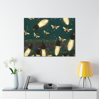 Twinkling Fireflies in the Evening Sky - The Alien Canva