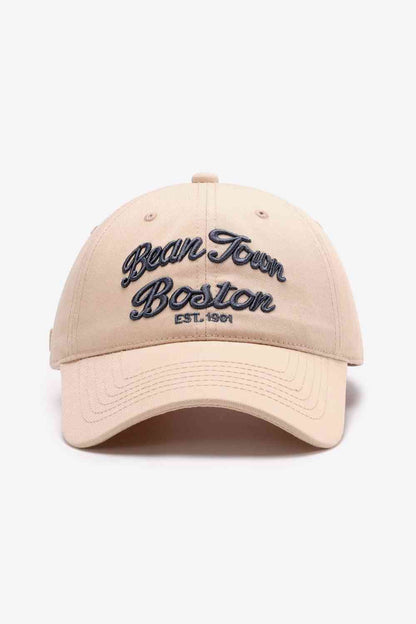 Gorra de béisbol ajustable con gráfico bordado