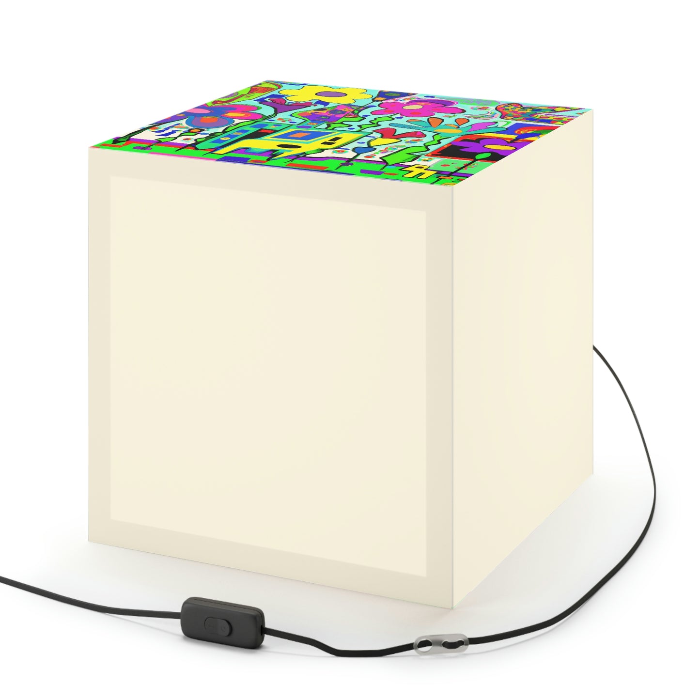 "A Mystical Garden of Rainbow Petals" - The Alien Light Cube Lamp