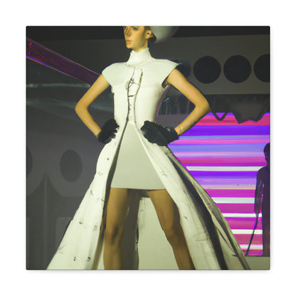 "Explosión al pasado: un desfile de moda retro-futurista" - The Alien Canva