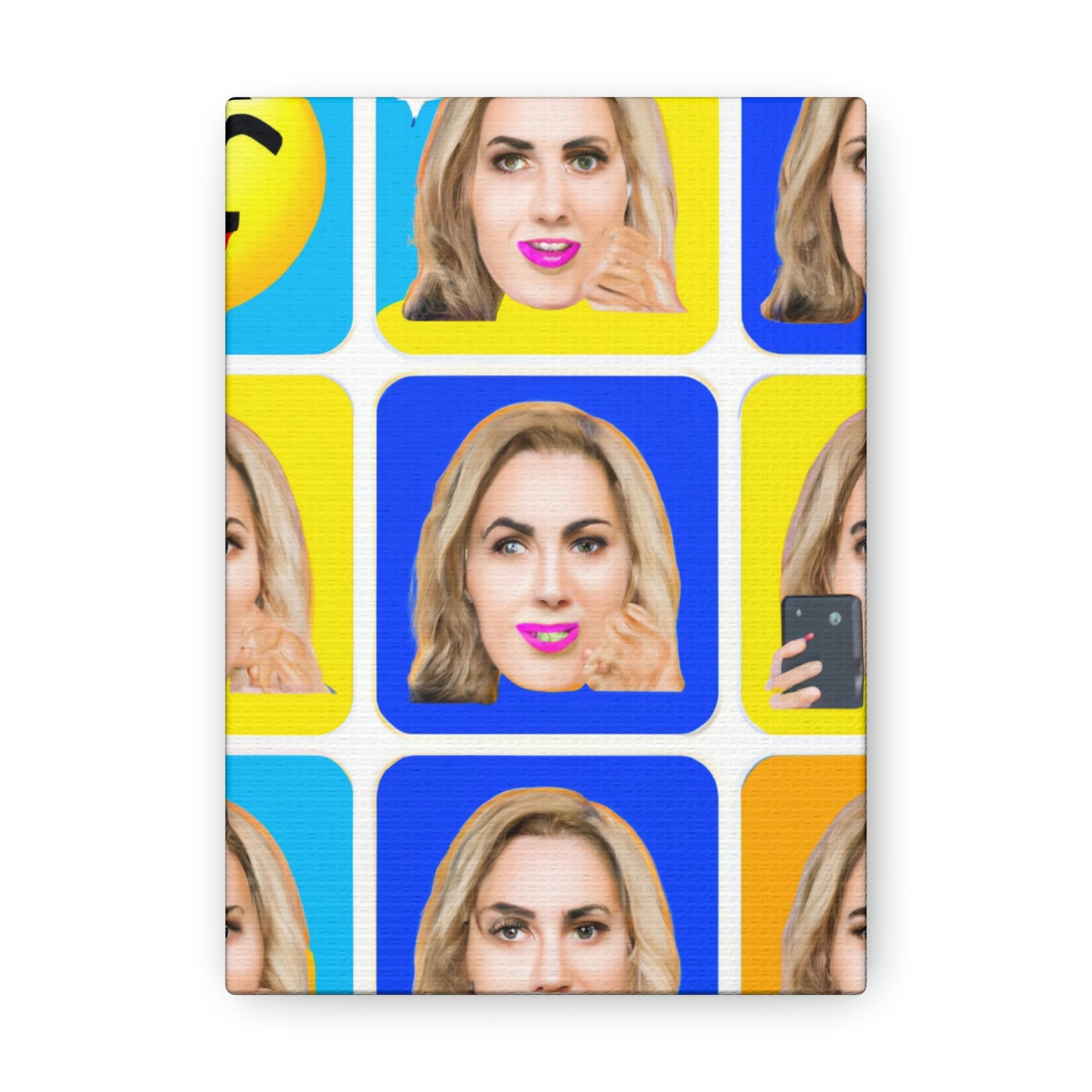 "Emoji-zing a Celebrity: A Pop Art Portrait" - The Alien Canva