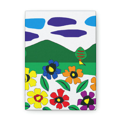 "Blooming Landscape: A Local Mural of Art and Nature" - Canvas