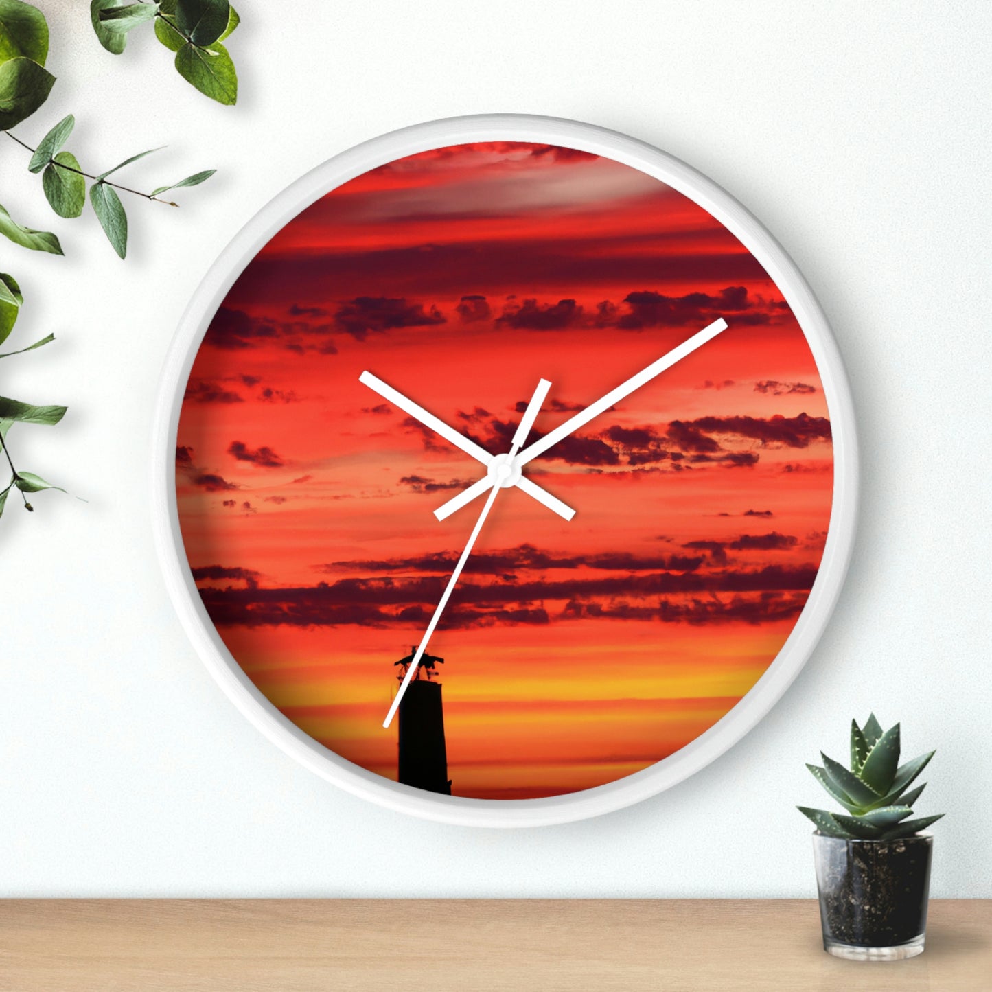 "Lonely Lighthouse on Fire" - The Alien Wall Clock