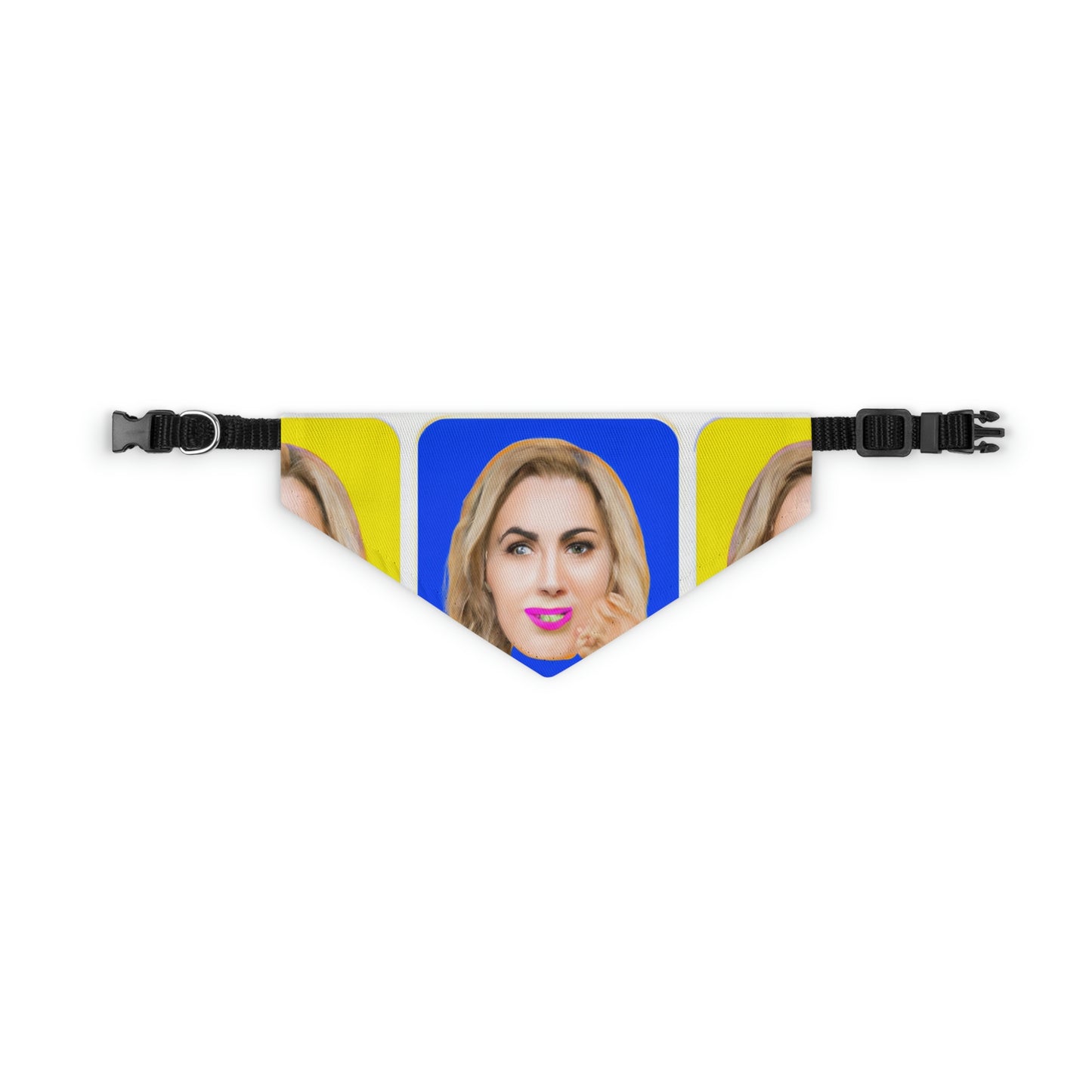 "Emoji-zing a Celebrity: A Pop Art Portrait" - Das Alien Pet Bandana Halsband