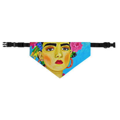 "Fierce and Free: Un tributo a las mujeres mexicanas inspirado en Frida Kahlo" - The Alien Pet Bandana Collar