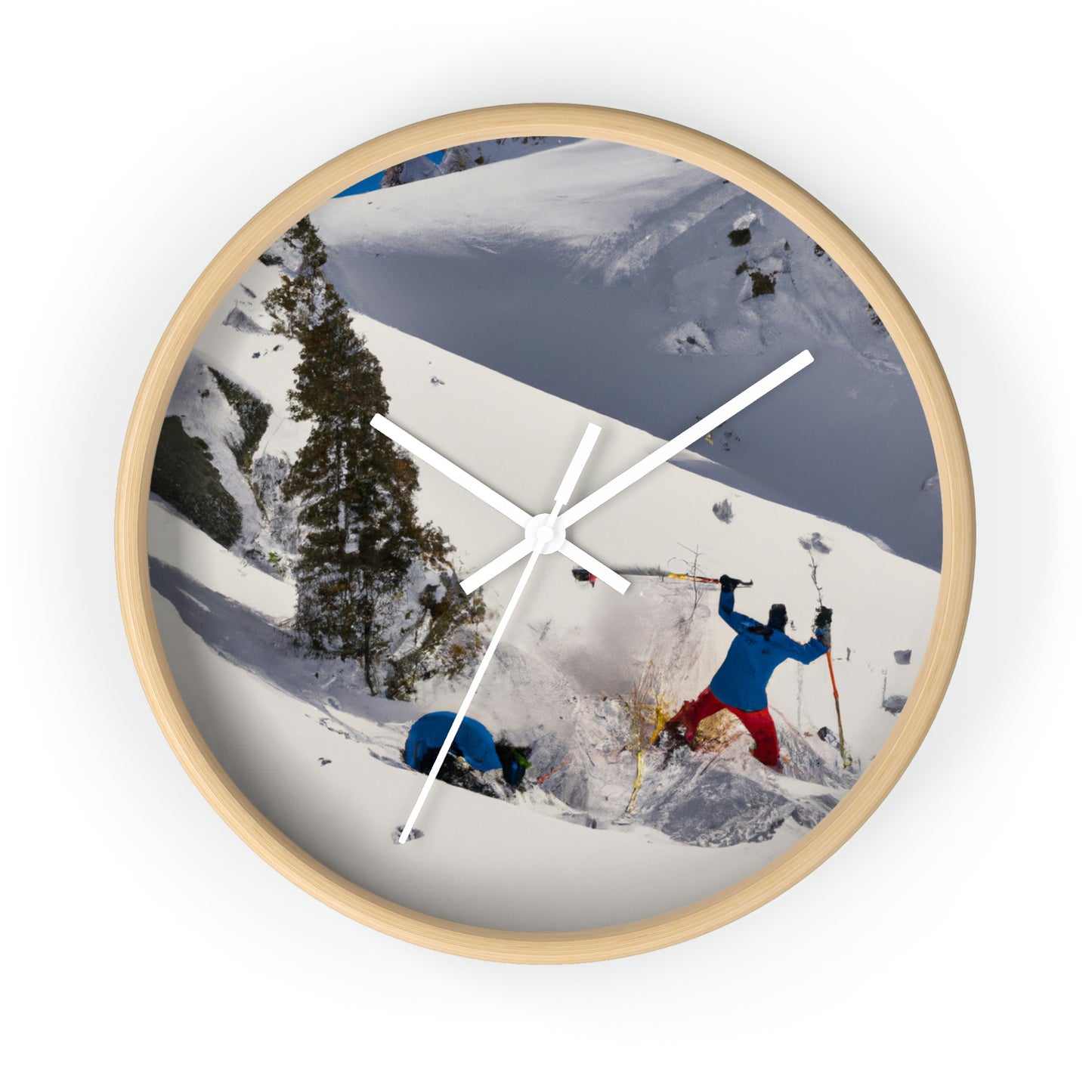 "Avalanche Avalanche: A Spontaneous Ski Trip Gone Wrong" - The Alien Wall Clock