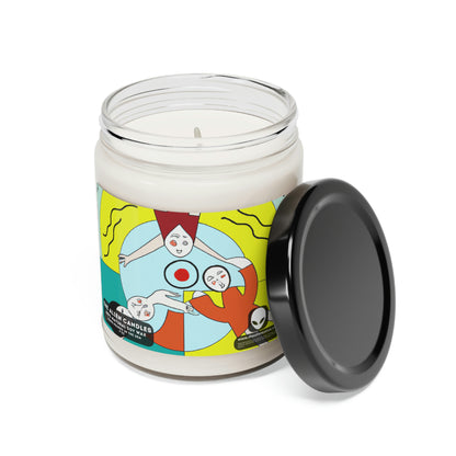 The Sibling War Defending Home From the Alien Invaders - Scented Soy Candle, 9oz - The Alien Candles