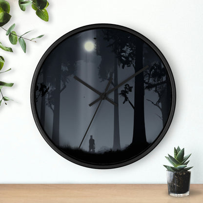 Lost in the Moonlight Forest. - The Alien Wall Clock