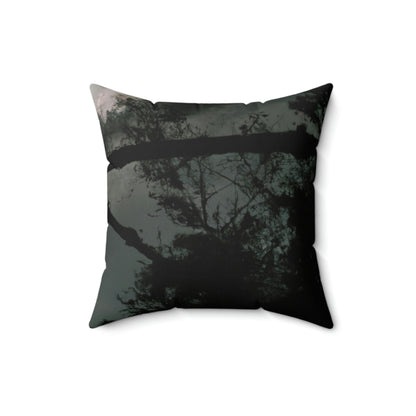 "A Moonlit Mystical World" - The Alien Square Pillow