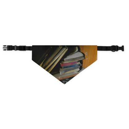 "The Lost Tales of Forgotten Library Shelves" - The Alien Pet Bandana Collar #nft