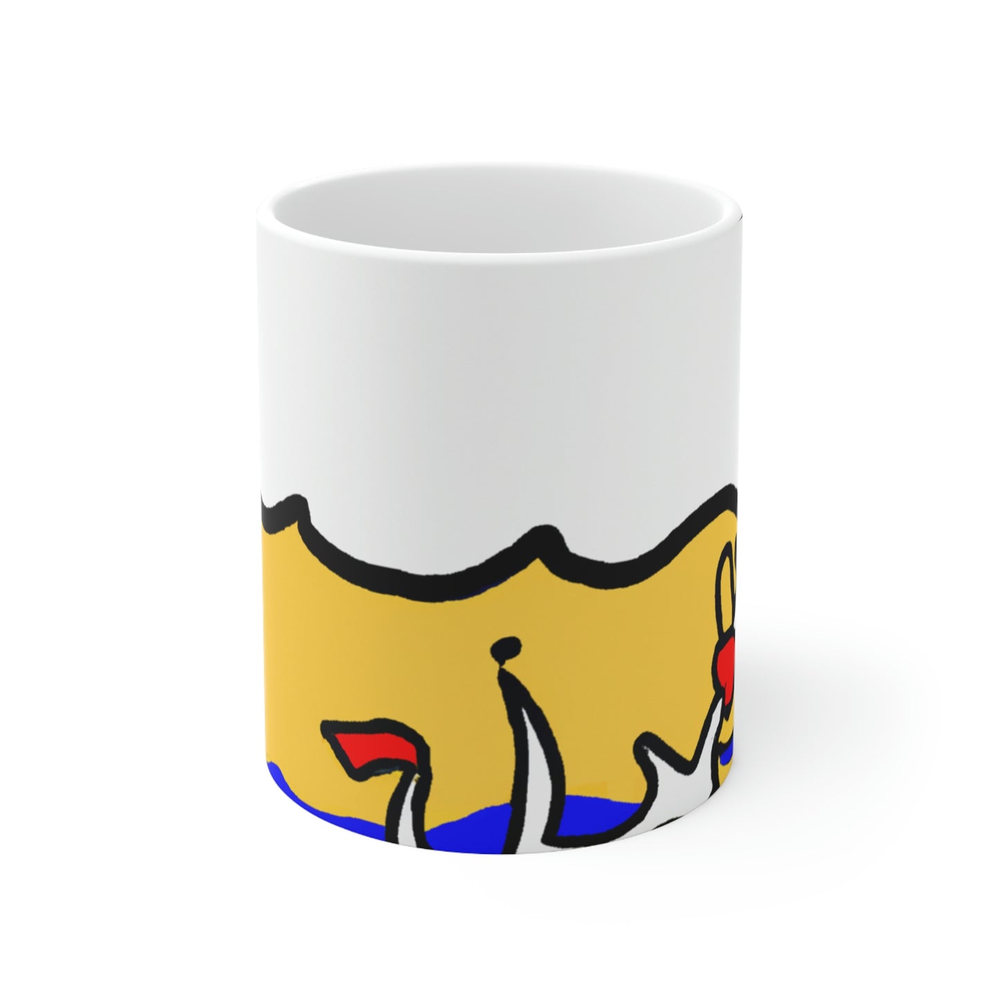 La isla de la soledad de las sirenas. - La Taza de Cerámica Alienígena 11 oz