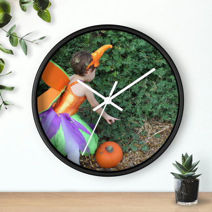 "Pixie's Pumpkin Patch Quest" - The Alien Wall Clock