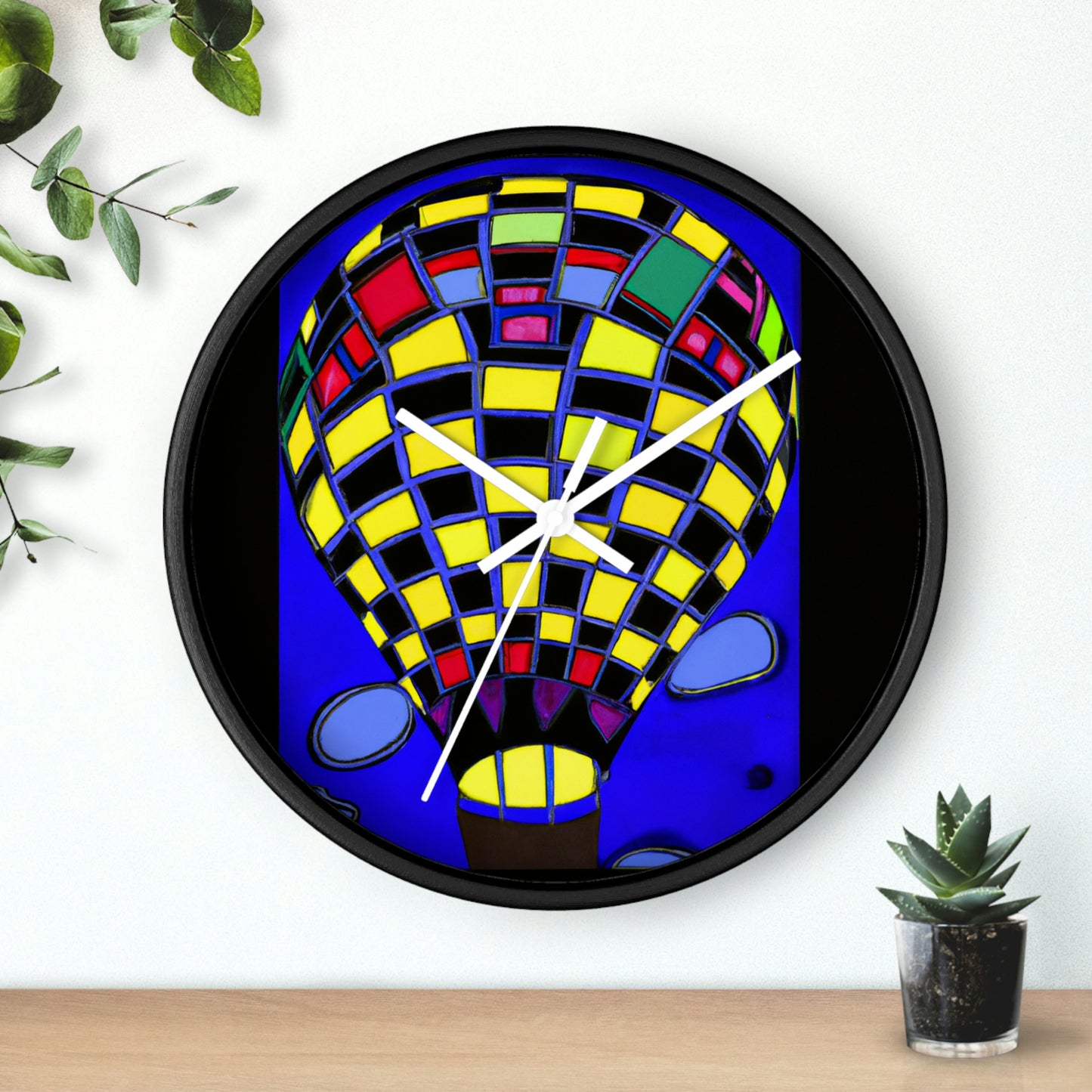 "Enchanted Midnight Flight" - The Alien Wall Clock