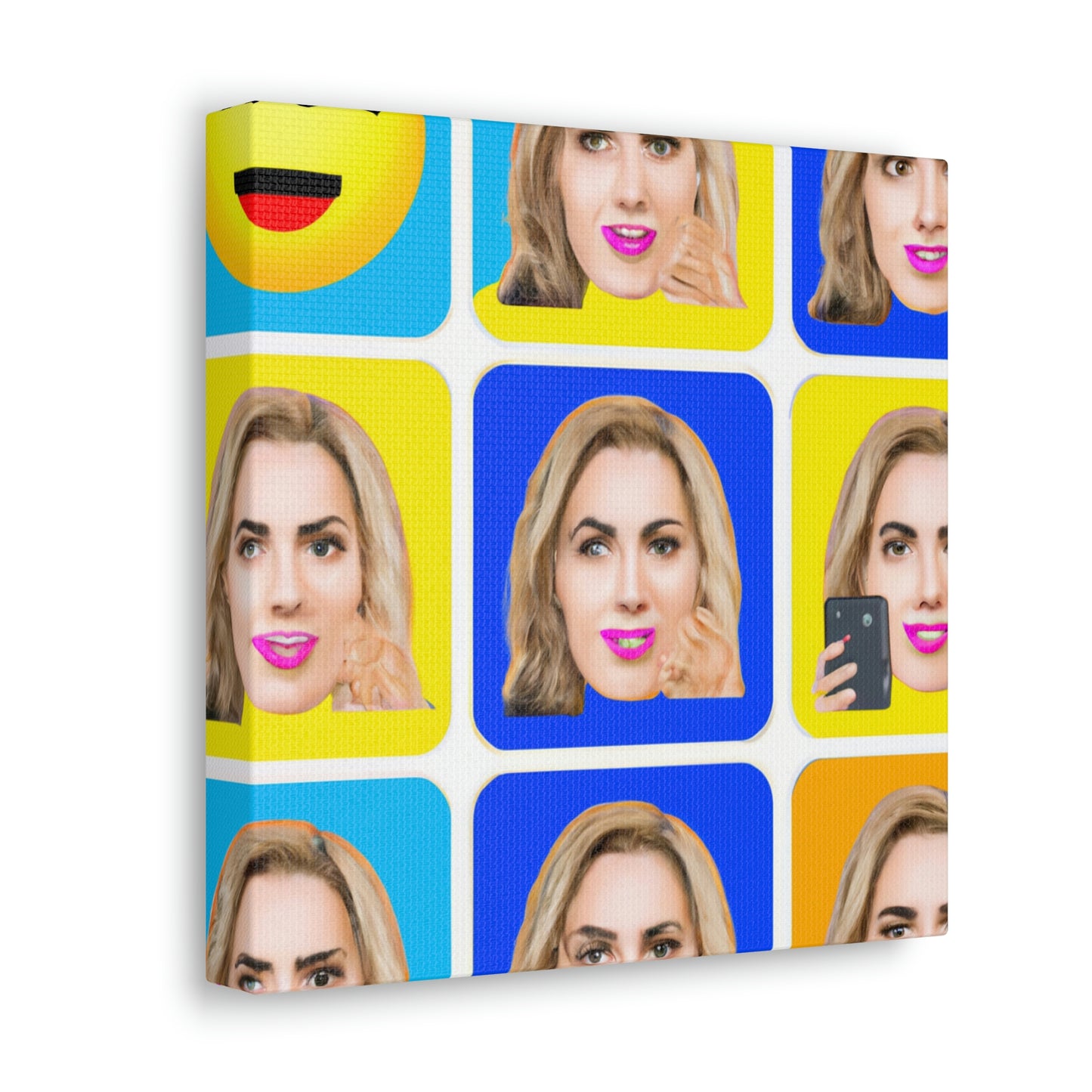 "Emoji-zing a Celebrity: A Pop Art Portrait" - The Alien Canva