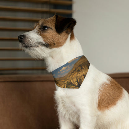 "Vuelo felino sobre Grand Gulch" - El collar de bandana para mascota alienígena