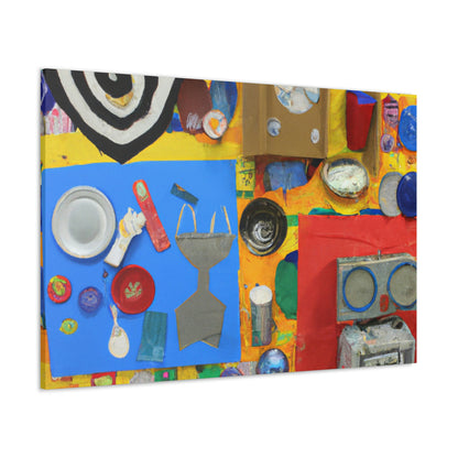 "Upcycling Art: A Thrift Store 3D Mural" - The Alien Canva.