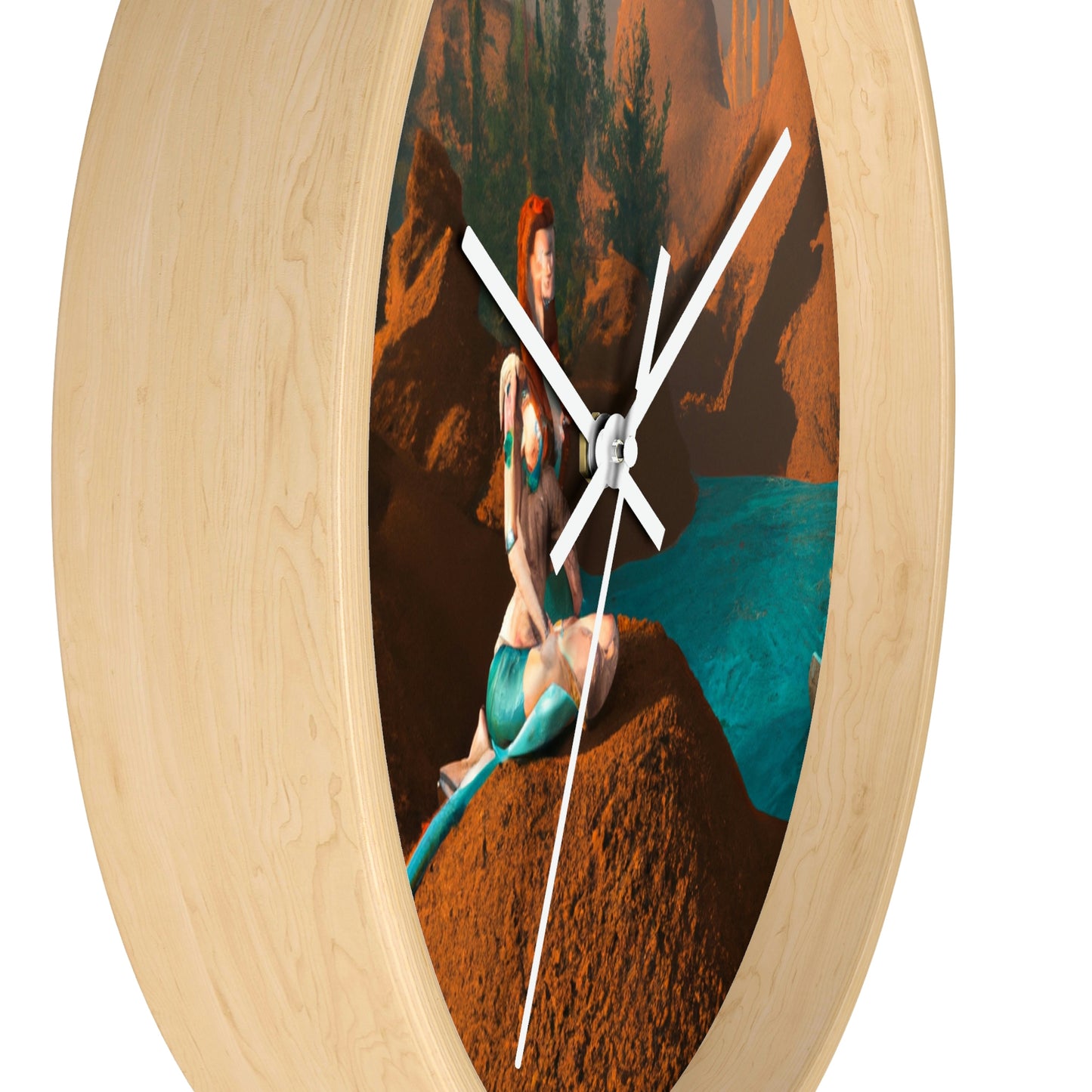 "Mermaid in the Mirage" - The Alien Wall Clock