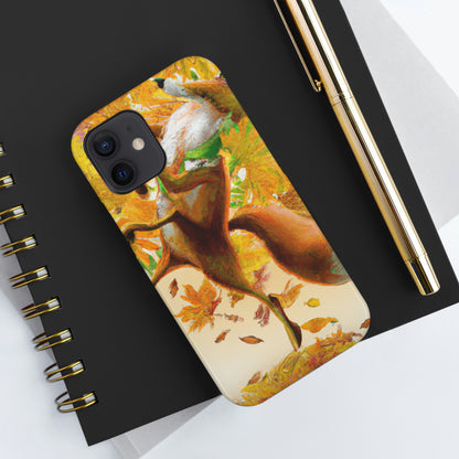 "Autumnal Adventure: A Fox's Mischief" - The Alien Tough Phone Cases