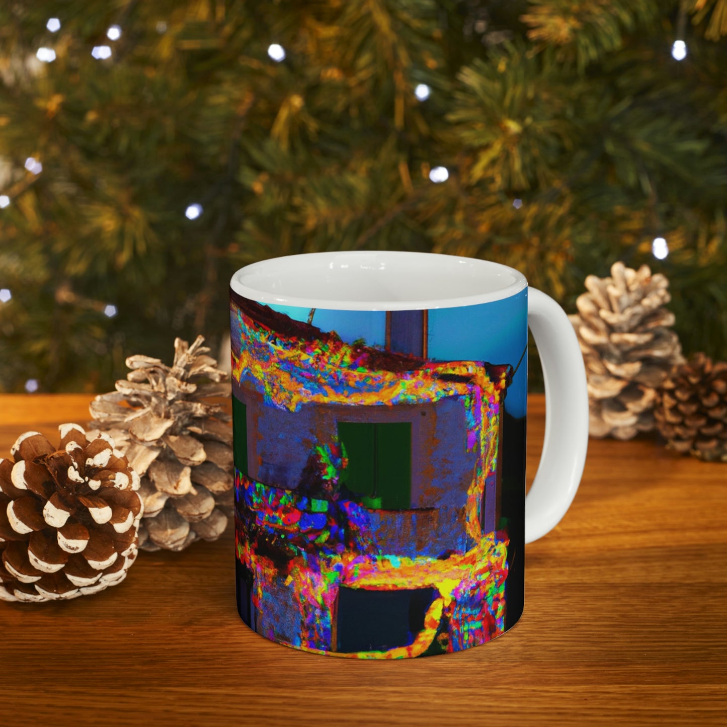 "Magical Illumination: A Summer Solstice Surprise" - The Alien Ceramic Mug 11 oz