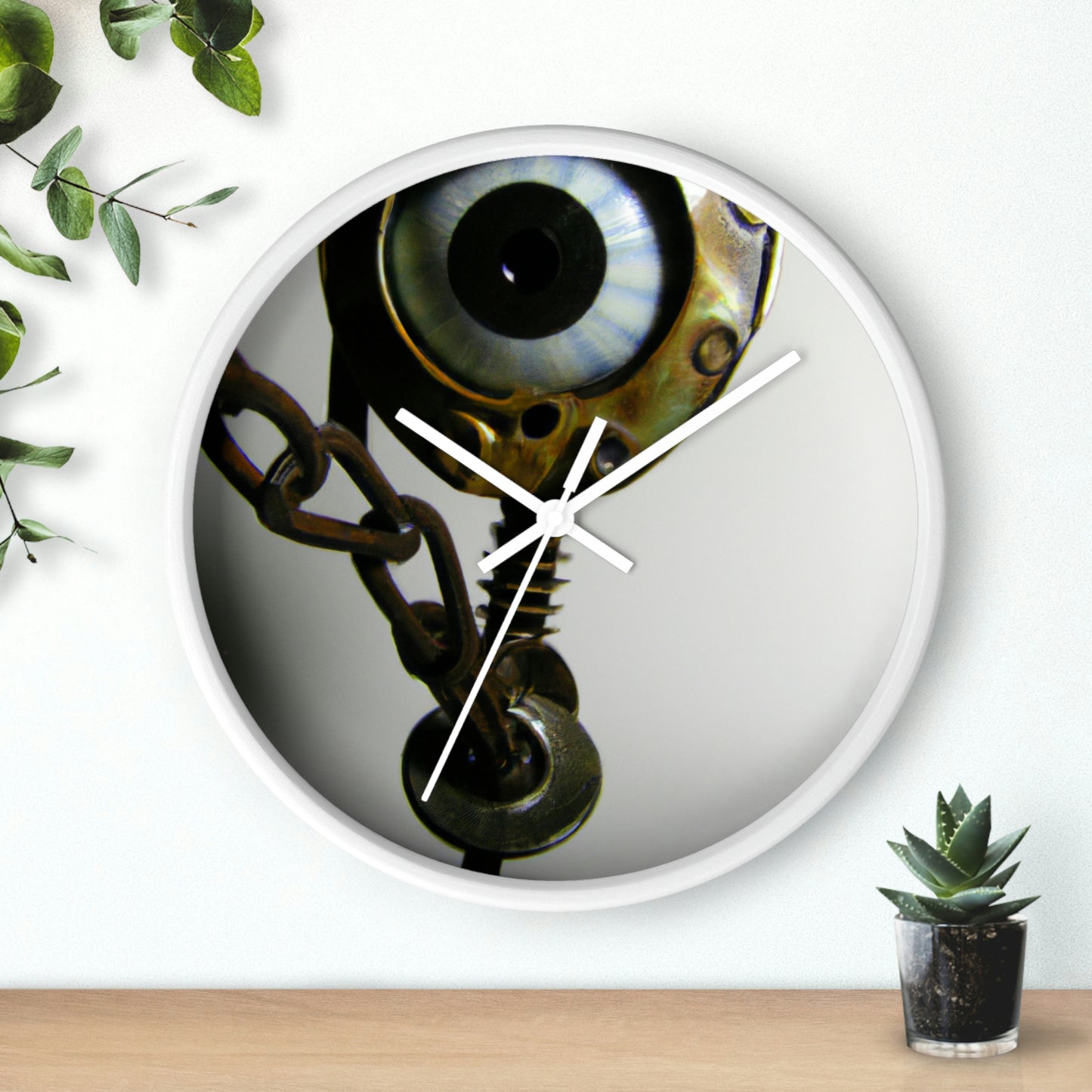 "Eye for an Eye: A Mechanical Vengeance" - The Alien Wall Clock