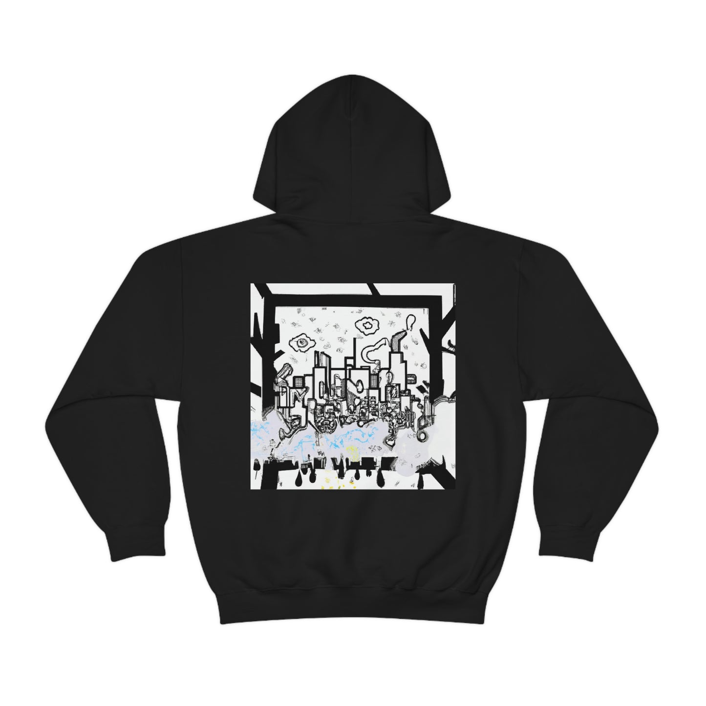 "Ghostly Haze: The Forgotten City". - The Alien Unisex Hoodie