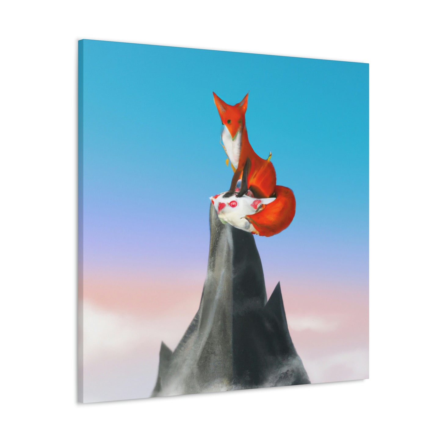 Der Fuchs, der auf dem Berg gipfelt - The Alien Canva