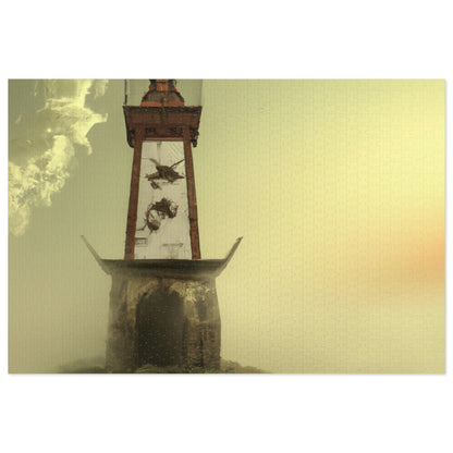 "Ghostly Beacon in the Fog" - The Alien Jigsaw Puzzle