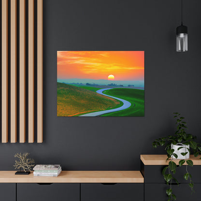 Vibrant Sunrise Painter - Canvas