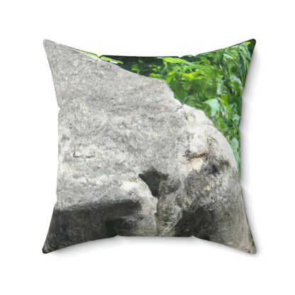 "The Whispering Stone" - The Alien Square Pillow