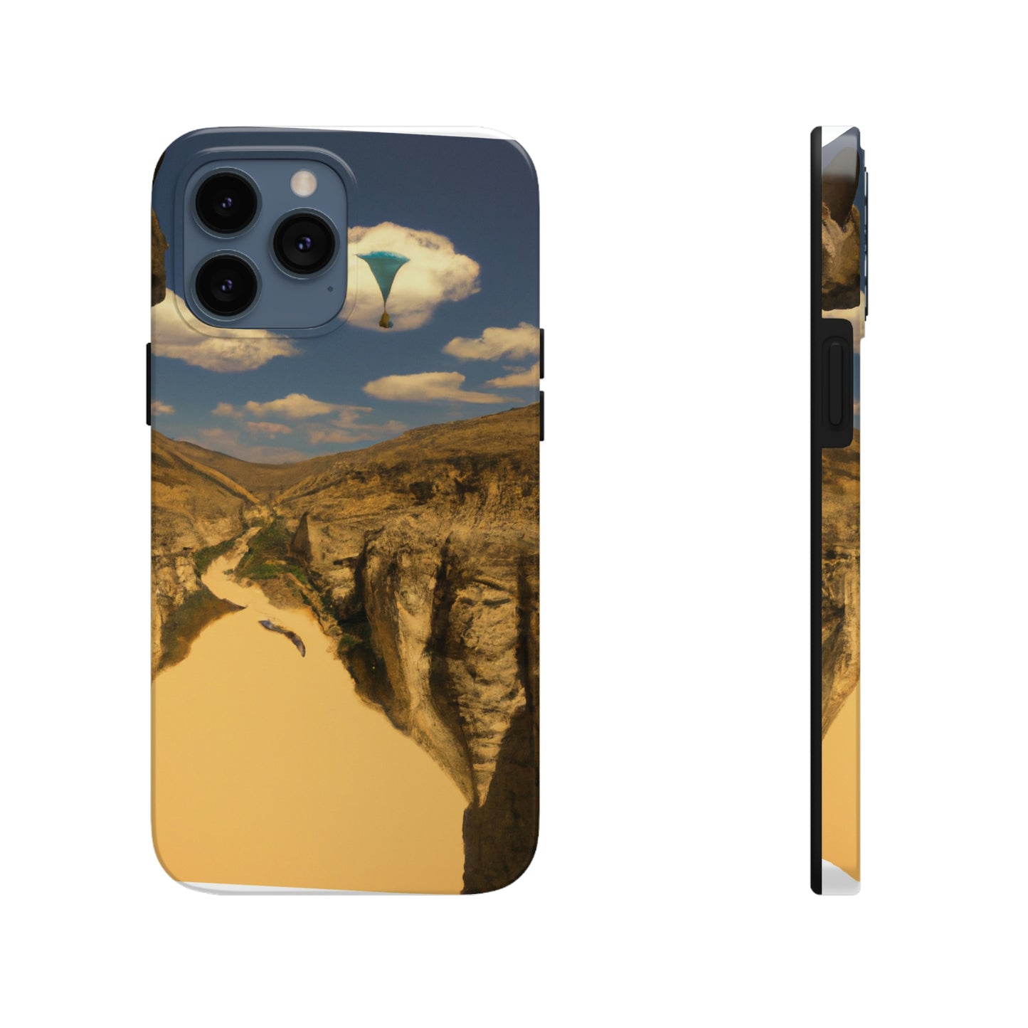 "Feline Flight Over the Grand Gulch" - Die Alien Tough Phone Cases