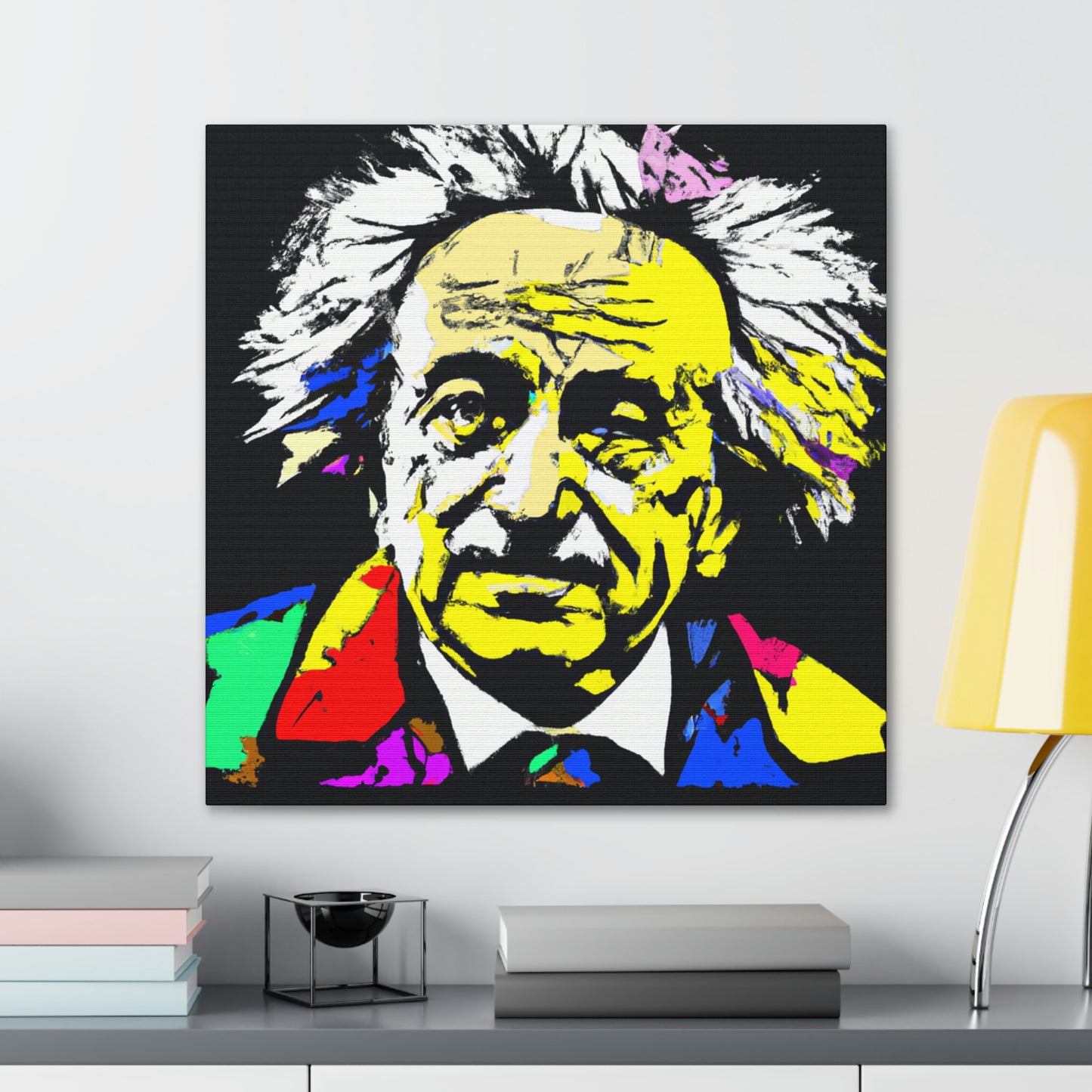 "Albert Einstein: Ein Pop-Art-Porträt" - The Alien Canva