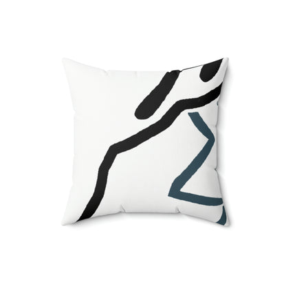 "Ascending the Summit" - The Alien Square Pillow