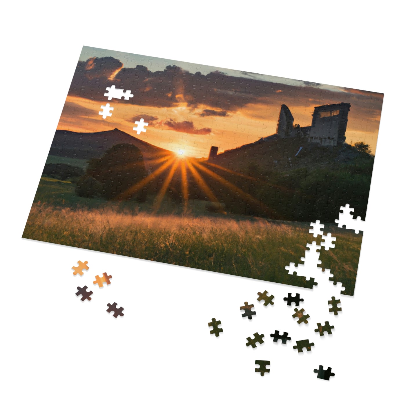 "Enchanted Evening at an Abandoned Castle" - The Alien Jigsaw Puzzle