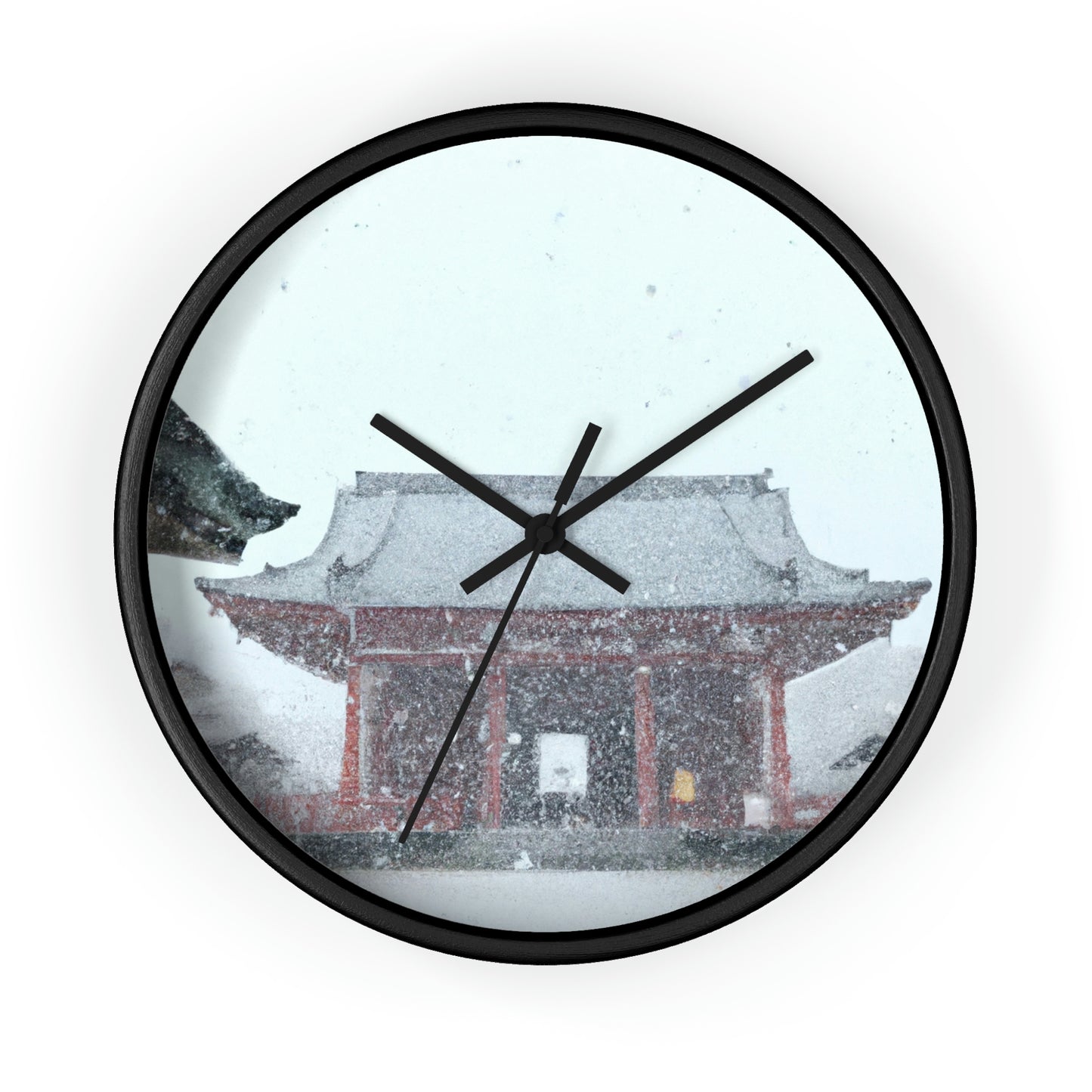 "Lost in the Blizzard: An Adventure in the Ancient Temple" - The Alien Wall Clock