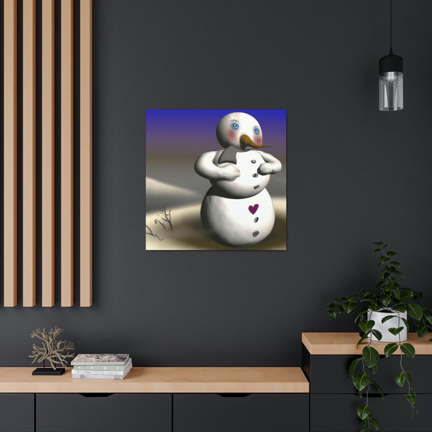 "Chilly But Hopeful: The Snowman's Quest For A Hug" - The Alien Canva