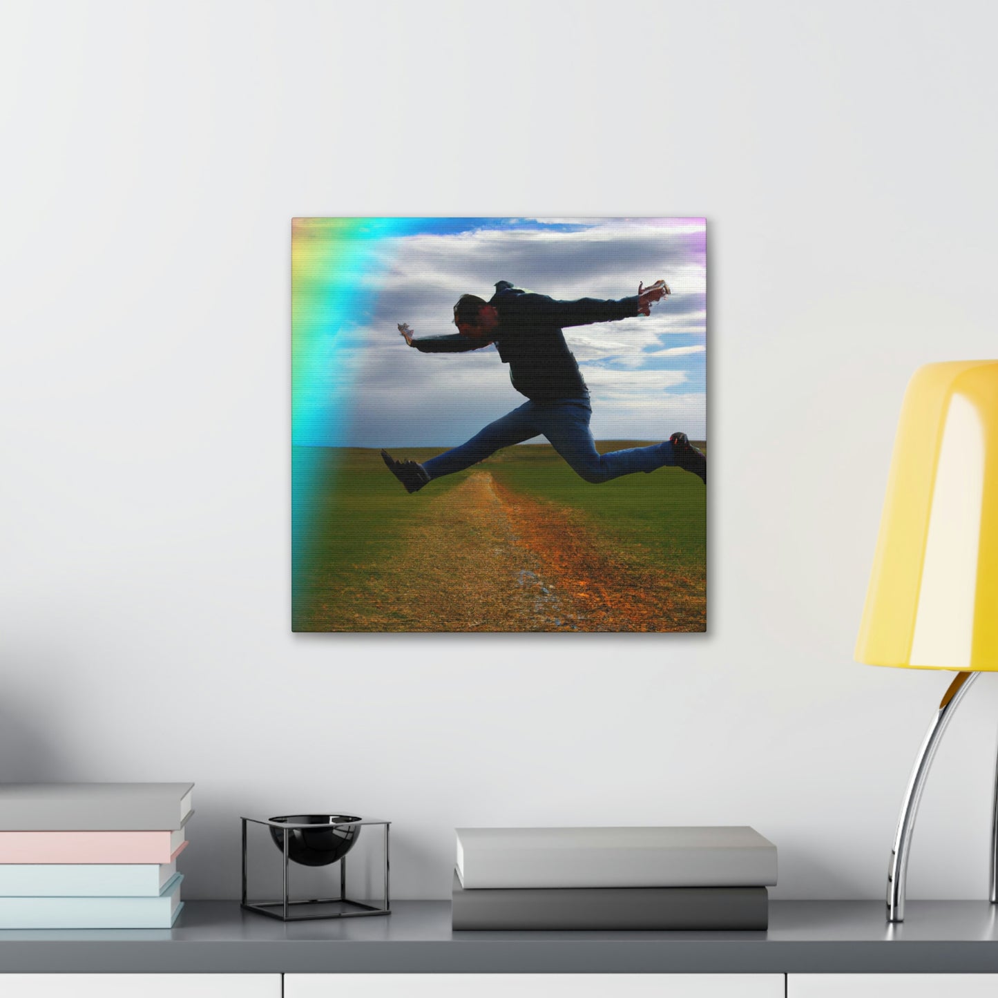 Rainbow Jumper Artist - Canvas